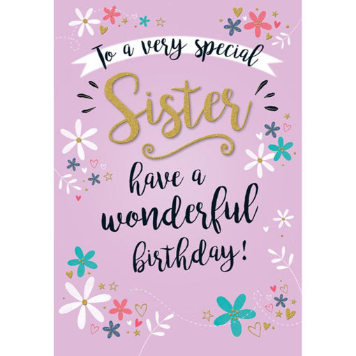 Picture of VERY SPECIAL SISTER BIRTHDAY CARD